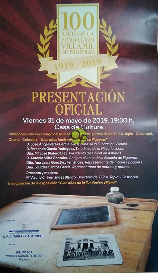 Presentación oficial del centenario de la Fundación Villamil de Figueras
