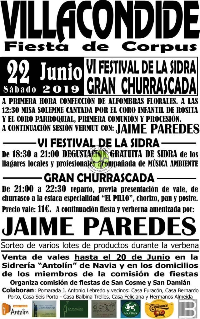 Fiesta de Corpus 2019 en Villacondide