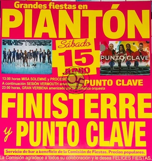 Fiestas de Piantón 2019