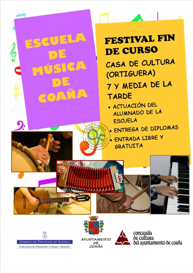 Festival Fin de Curso de la Escuela de Música de Coaña 2019