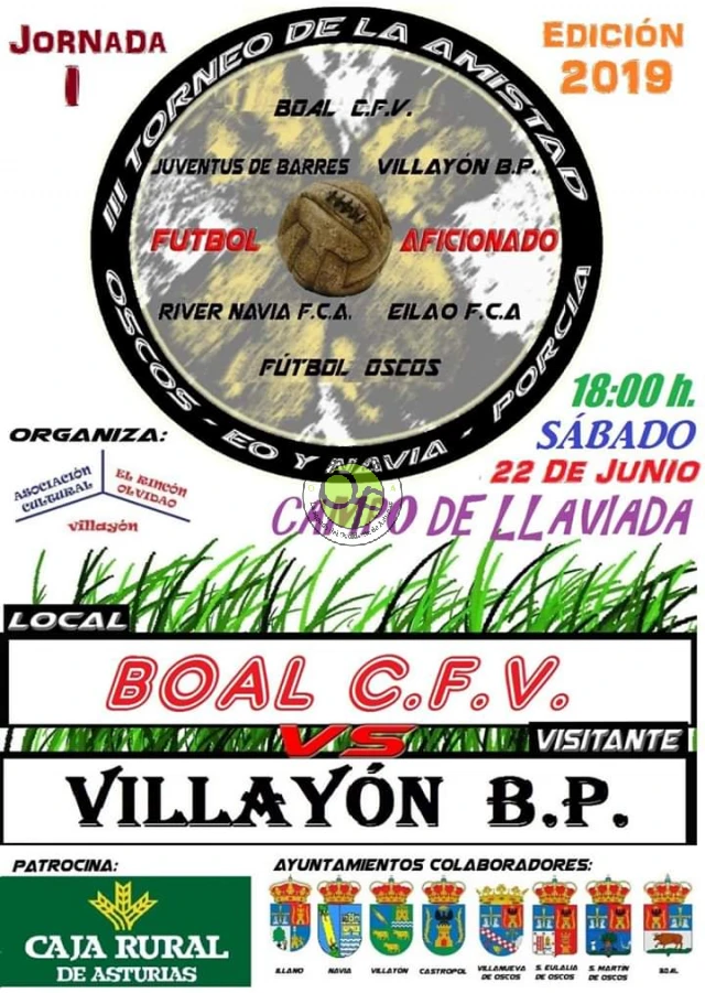 III Torneo de la Amistad Oscos-Eo y Navia y Porcía 2019: Boal C.F.V. vs Villayón B.P.