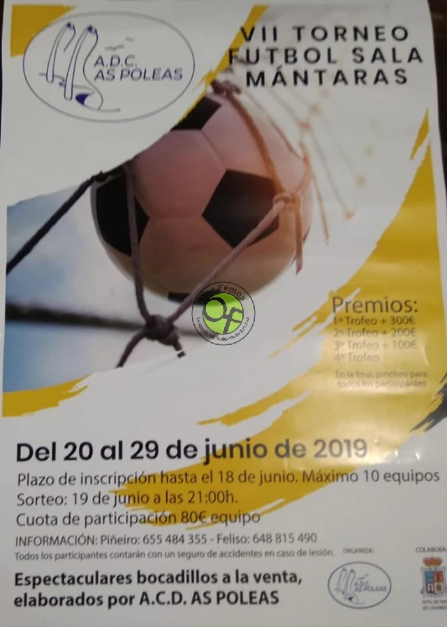 VII Torneo de Fútbol Sala en Mántaras 2019