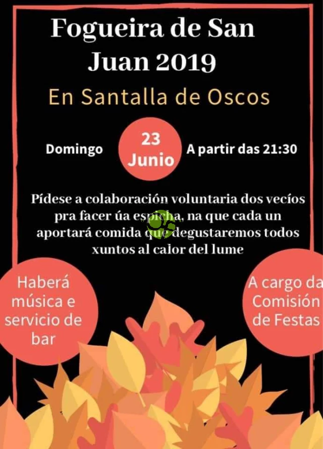 Fogueira de San Juan 2019 en Santalla de Oscos