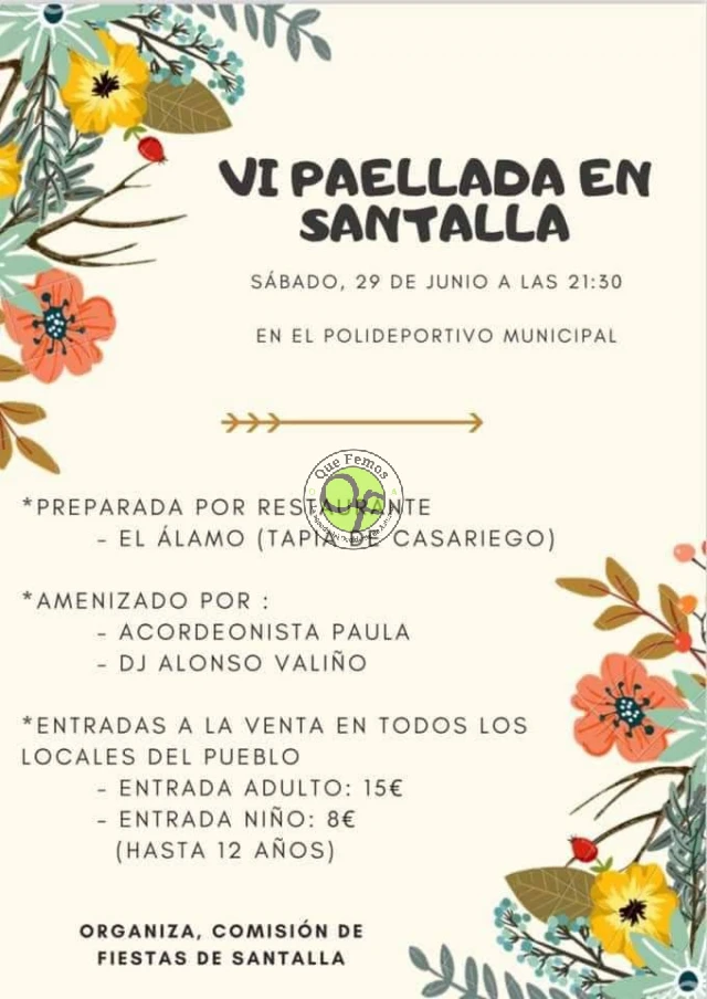 VI Paellada en Santalla de Oscos 2019
