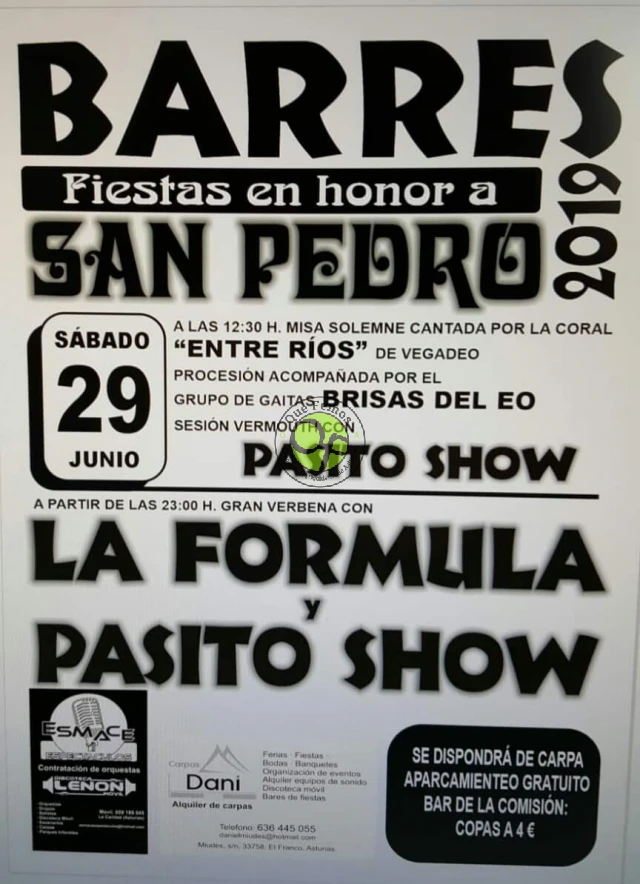 Fiestas de San Pedro 2019 en Barres
