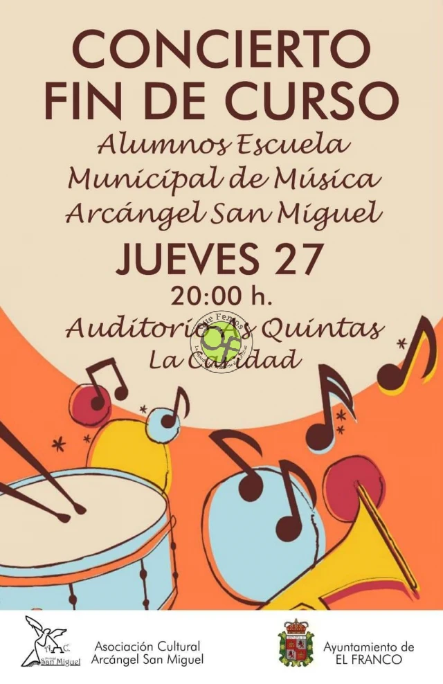 Concierto de fin de curso de la Escuela Municipal de Música Arcángel San Miguel