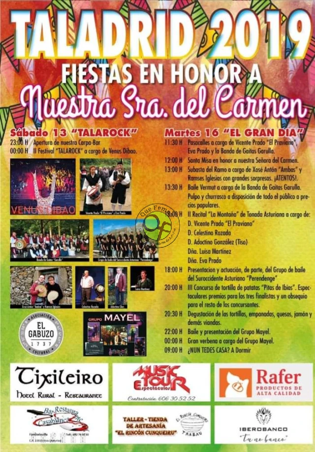 Fiestas del Carmen 2019 en Taladrid