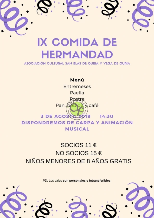 IX Comida de Hermandad en Vegadouria 2019
