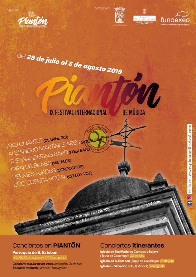 IX Festival Internacional de Música de Piantón 2019