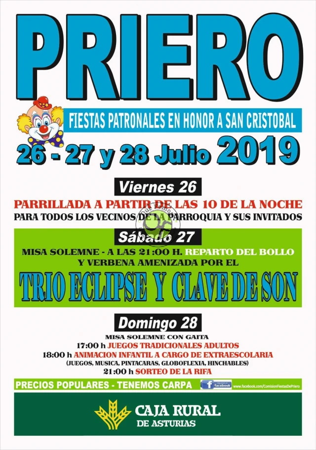 Fiestas de San Cristóbal 2019 en Priero
