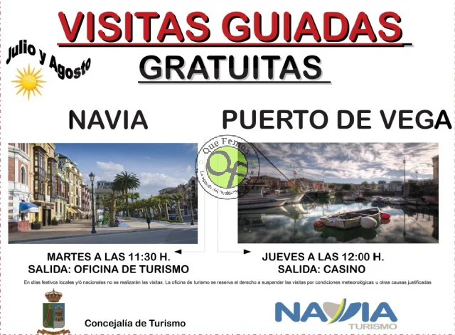 Visitas guiadas en Navia y Puerto de Vega: verano 2019