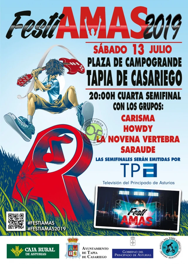 La cuarta semifinal del FestiAMAS 2019 se celebra en Tapia de Casariego