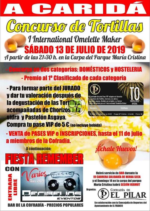 Concurso de Tortillas-I International Omelette Maker 2019 en A Caridá