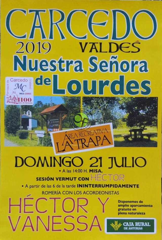 Fiesta de Nuestra Señora de Lourdes 2019 en Carcedo