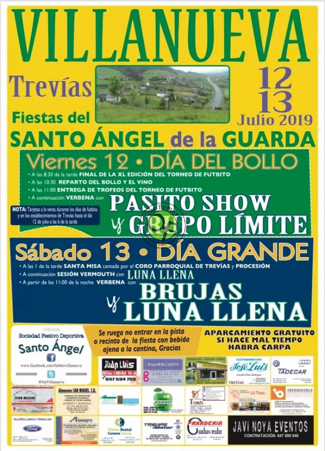 Fiestas del Santo Ángel de la Guarda 2019 en Villanueva de Trevías