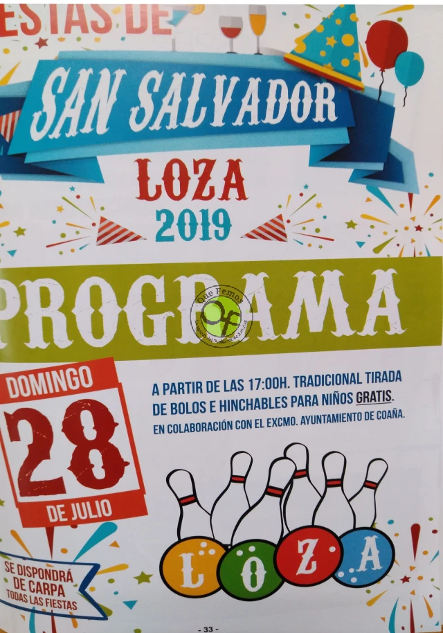 Fiestas de San Salvador 2019 en Loza