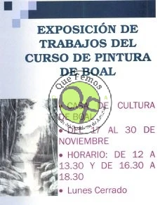 Exposición del Curso de Pintura de Boal en la Casa de Cultura