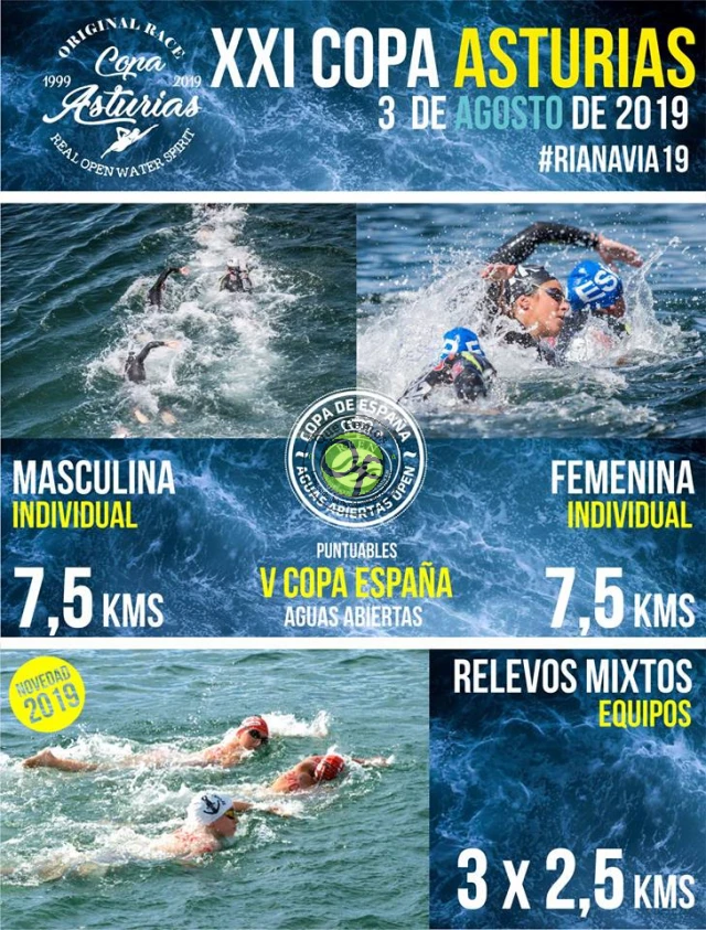XXI Copa Asturias de Aguas Abiertas Ría de Navia 2019
