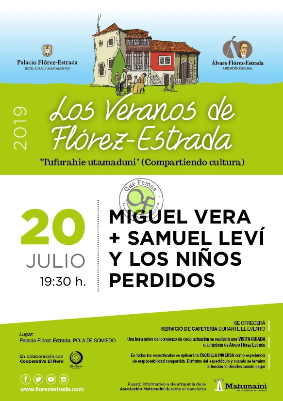 Conciertos de Miguel Vera y Samuel Leví en el Palacio Flórez-Estrada