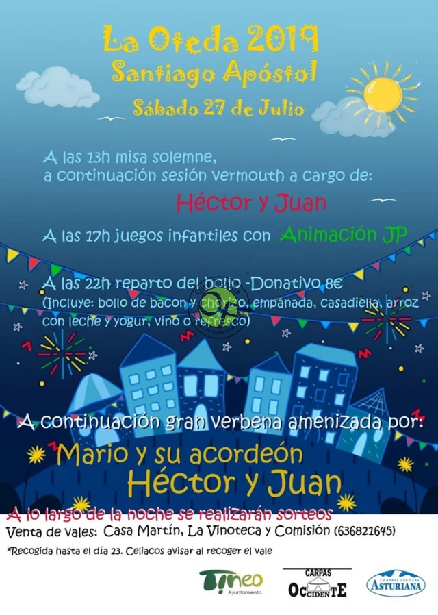 Fiestas de Santiago Apóstol 2019 en La Oteda