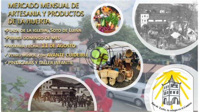Mercado mensual en Soto de Luiña: agosto 2019