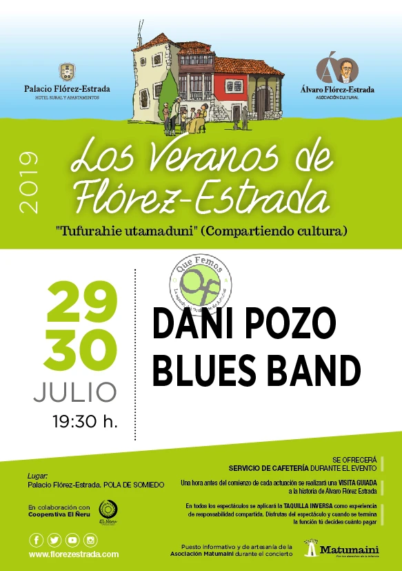 Dani Pozo Blues Band en concierto en Pola de Somiedo