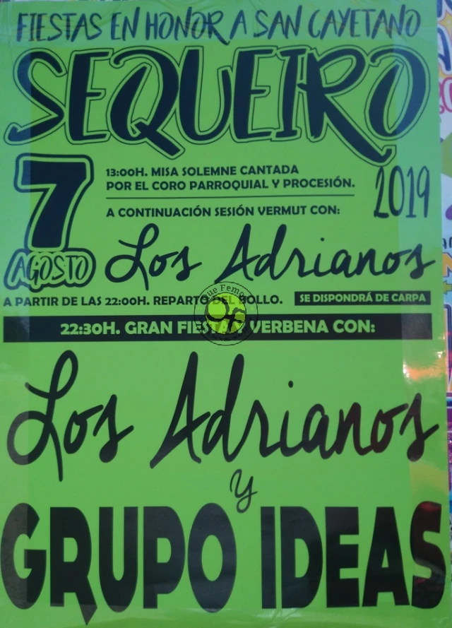 Fiestas de San Cayetano 2019 en Sequeiro