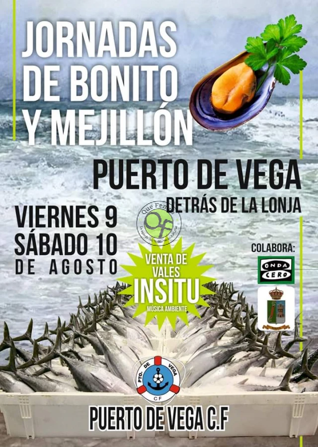 Jornadas del bonito y mejillón en Puerto de Vega: agosto de 2019