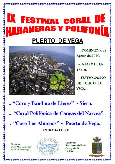 IX Festival Coral de Habaneras y Polifonía 2019 en Puerto de Vega