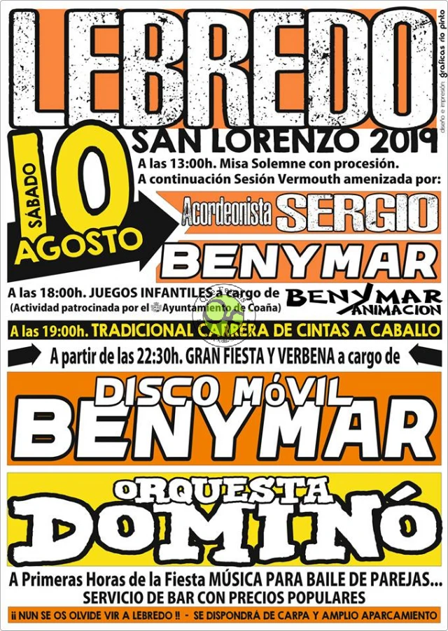 Fiestas de San Lorenzo 2019 en Lebredo