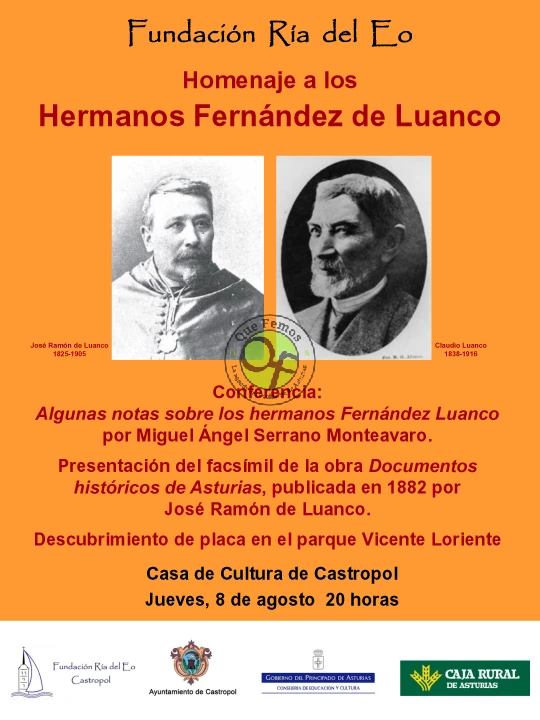 Castropol homenajea a los hermanos Fernádez de Luanco
