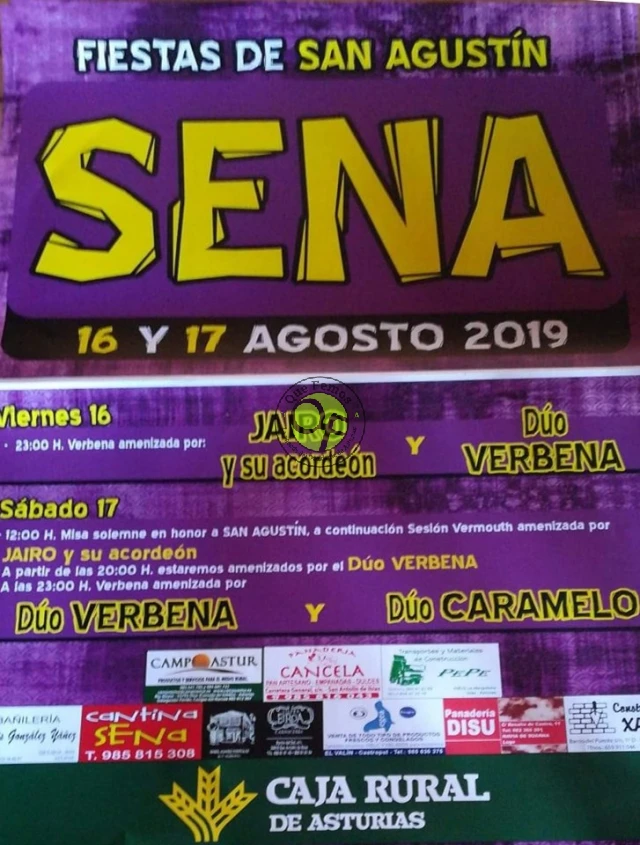Fiestas de San Agustín 2019 en Sena