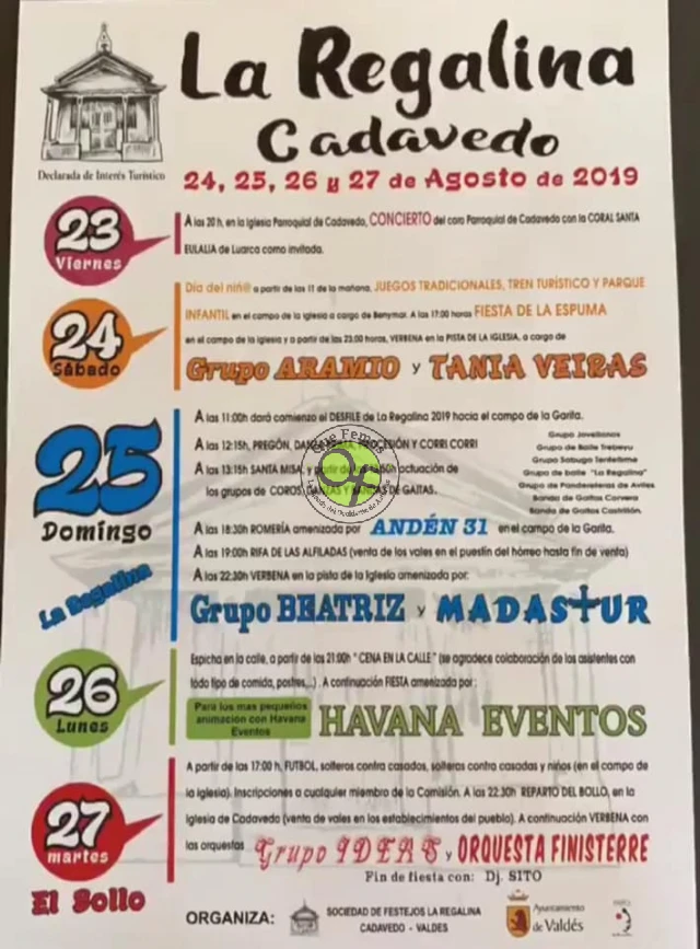 Fiestas de La Regalina 2019 en Cadavedo