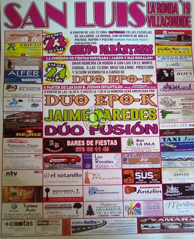 Fiestas de San Luis 2019 en La Ronda (Villacondide)