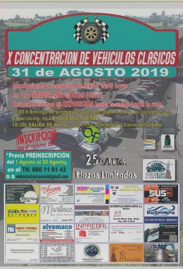 X Concentración de Vehículos Clásicos en Navia 2019