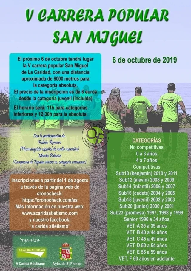 V Carrera Popular de San Miguel 2019 en A Caridá