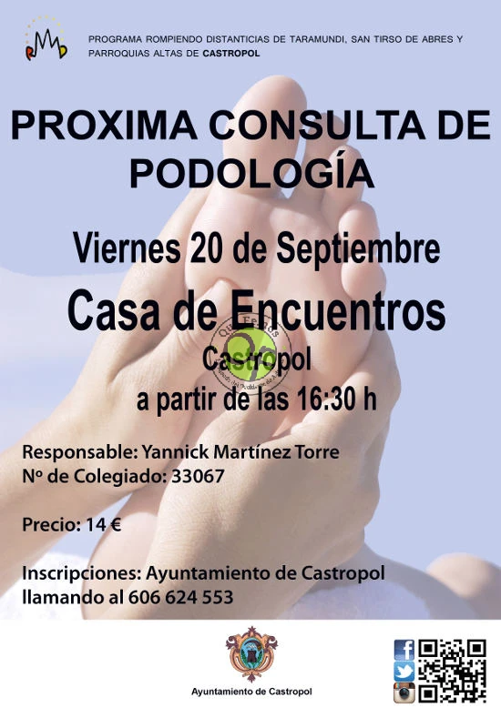 Consulta de Podología en Castropol