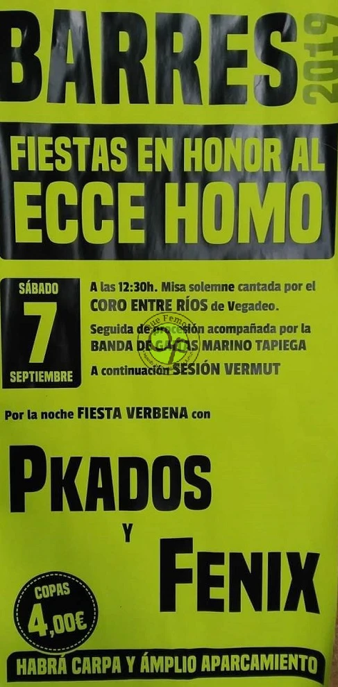 Fiesta del Ecce Homo 2019 en Barres