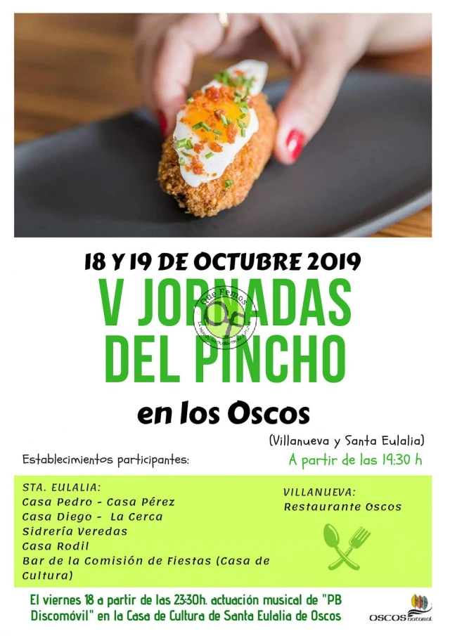 V Jornadas del Pincho 2019 en los Oscos