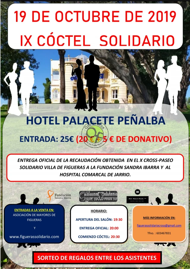 IX Cóctel Solidario de Figueras Solidario en el Palacete Peñalba 2019