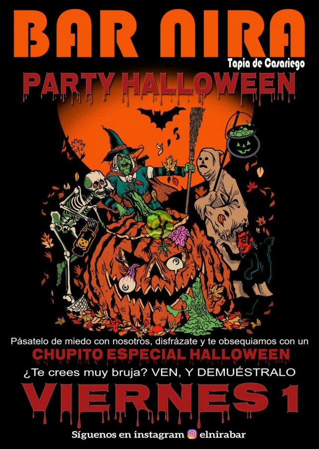 Party Halloween en el Bar Nira de Tapia