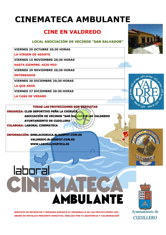 Cinemateca Ambulante en Valdredo: otoño 2019
