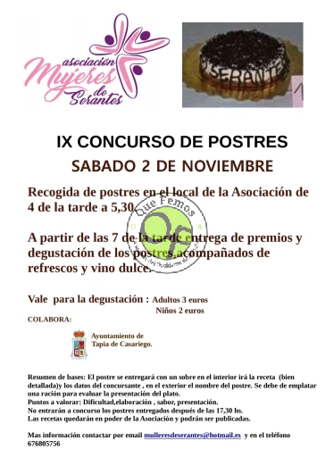 IX Concurso de Postres de la Asociación de Mujeres de Serantes