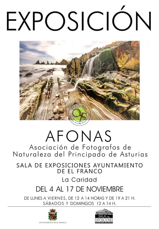 La capital de El Franco acoge la exposición fotográfica de AFONAS