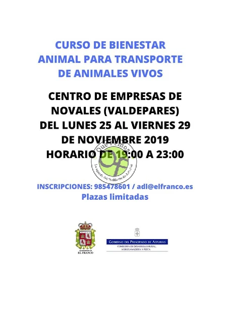 Curso de bienestar animal para transporte de animales vivos en el Centro de Empresas de Novales