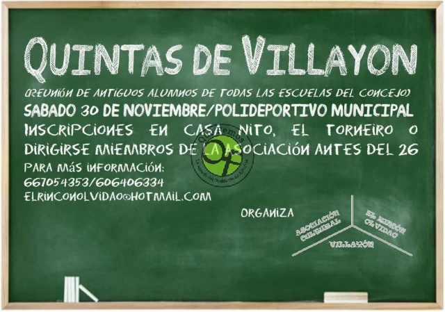 Quintas de Villayón, antiguos alumnos del concejo se reunirán en la villa