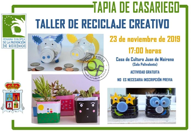 Tapia también celebra la Semana Europea de la Prevención de Residuos