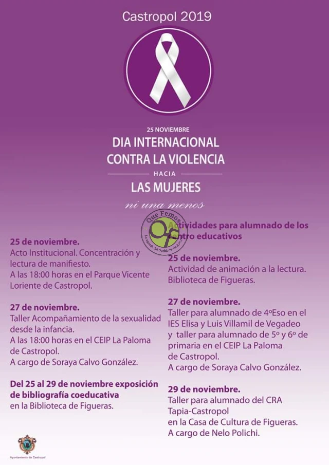 Castropol celebra el Día Internacional contra la Violencia hacia las Mujeres