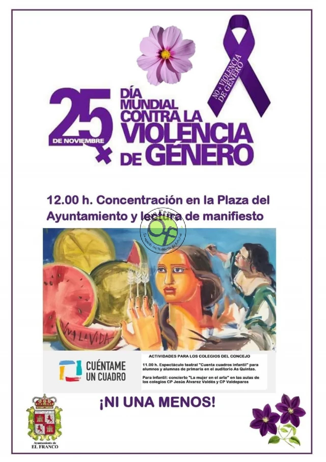 Día contra la violencia de género en El Franco 2019
