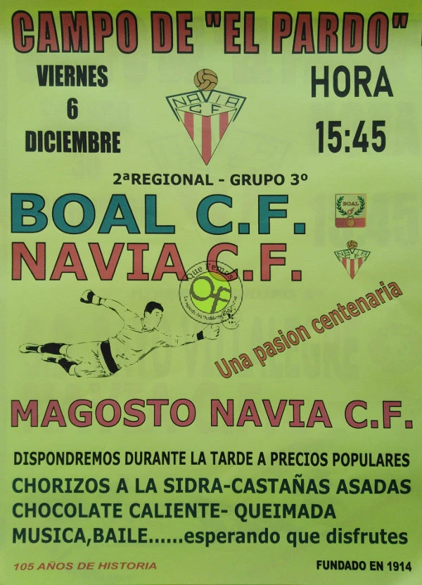 El Navia C.F. recibe al Boal C.F.